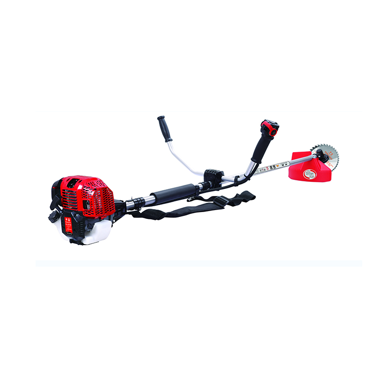 Machine de coupe-brosse pour tondeuse à essence à pack latéral